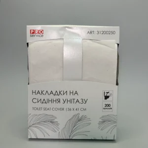 Упаковка накладок на сидіння унітазу фірми Просервіс